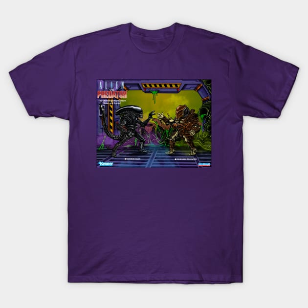 Alien vs Predator Retro T-Shirt by Ale_jediknigth